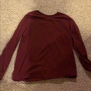 Red polo shirt
